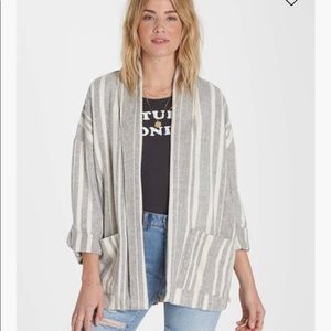 Billabong cotton woven cardigan top
